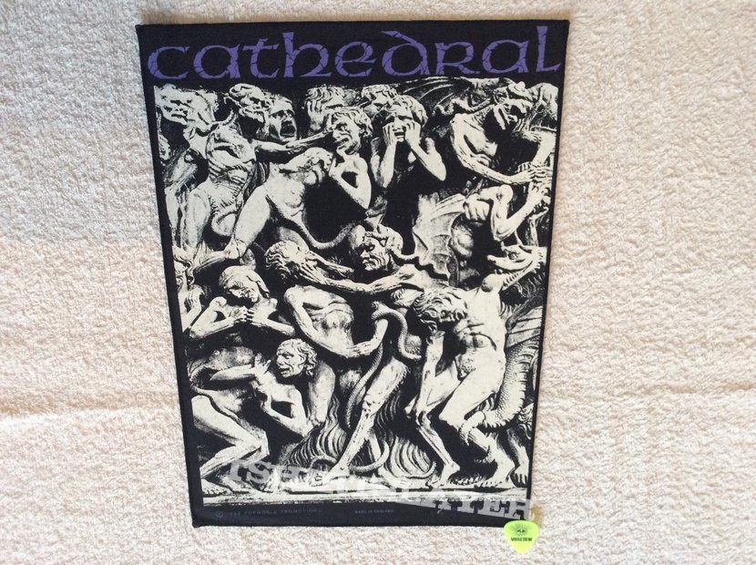 Cathedral - Soul Sacrifice - 1992 Popworld Promotions - Razamataz - Backpatch