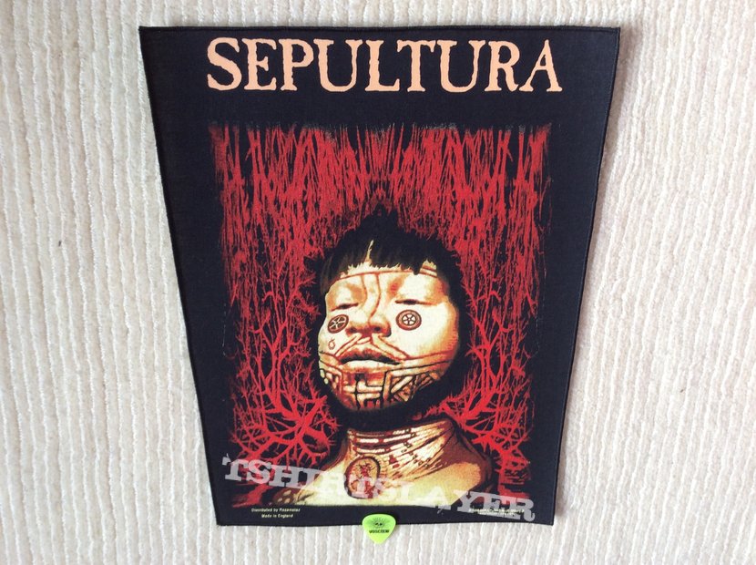 Sepultura - Roots - 1996 Blue Grape - Razamataz - Back Patch