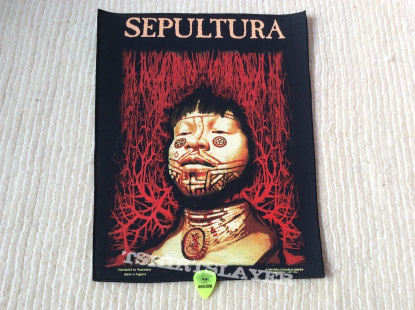 Sepultura - Roots - 1996 Blue Grape - Razamataz - Back Patch