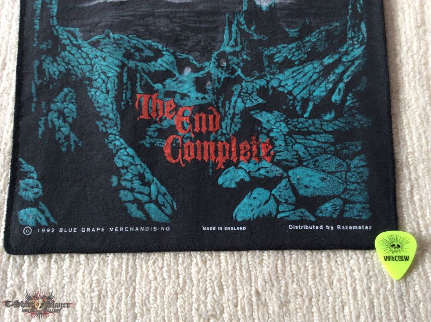 Obituary - The End Complete - Blue Version - 1992 Blue Grape - Razamataz - Back Patch