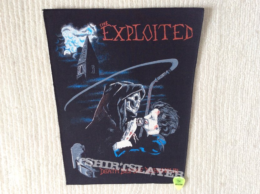 The Exploited - Death Before Dishonour - Vintage Back Patch The Exploited - Death Before Dishonour - Vintage Back Patch
