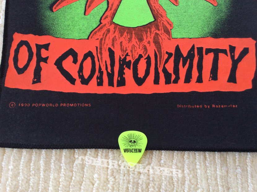 C.O.C. - Logo - 1990 Popworld Promotions - Razamataz - Back Patch - Corrosion Of Conformity