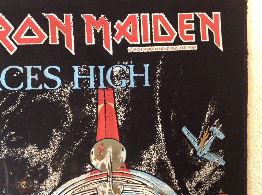 Iron Maiden - Aces High - 1984 Iron Maiden Holdings Ltd. - Backpatch - Version 2