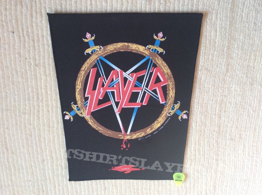 Slayer - Pentagram Logo - 1990 Brockum - Back Patch