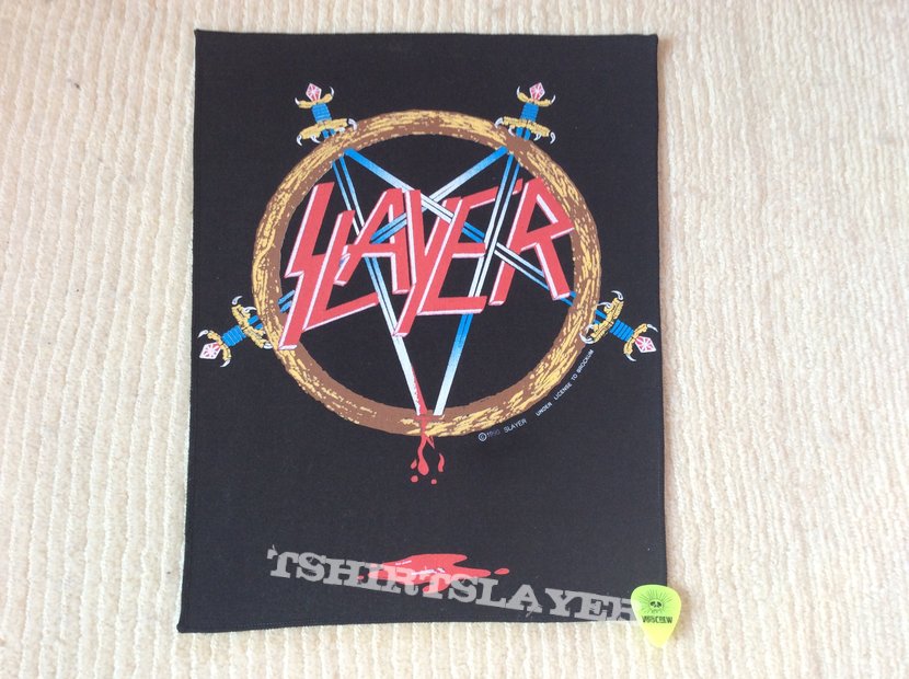 Slayer - Pentagram Logo - 1990 Brockum - Back Patch