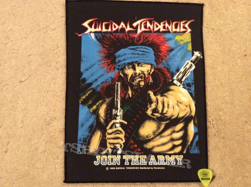 Suicidal Tendencies - Join The Army - Back Patch - 1989 - Razamataz