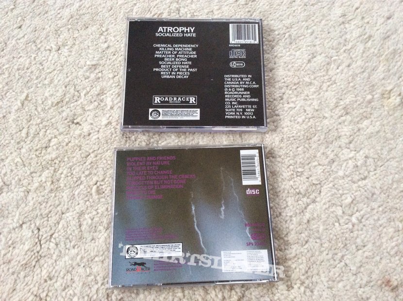 Atrophy Collection - Vinyls, CDs, Patches