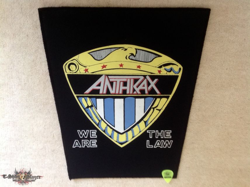 Anthrax - We Are The Law - Vintage Backpatch - Version 2