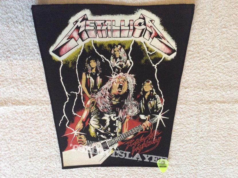 Metallica Ride the Lightning Vintage Backpatch Glow in the 