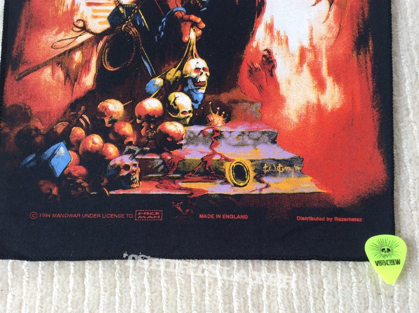 Manowar - Agony And Ecstacy - 1994 Manowar - Razamataz - Back Patch