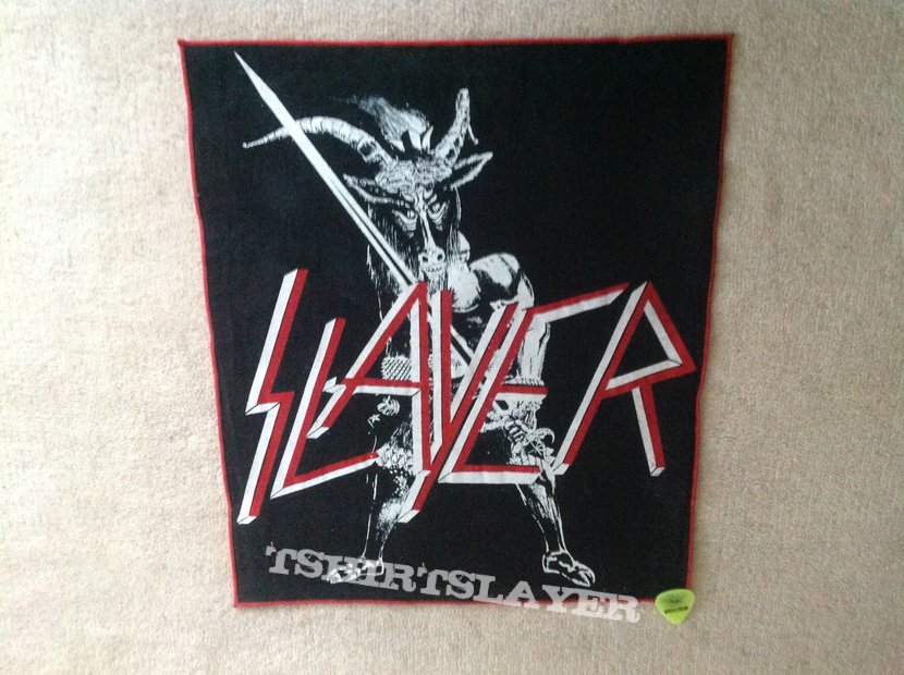 Slayer - Show No Mercy - Vintage Backpatch - Red Border