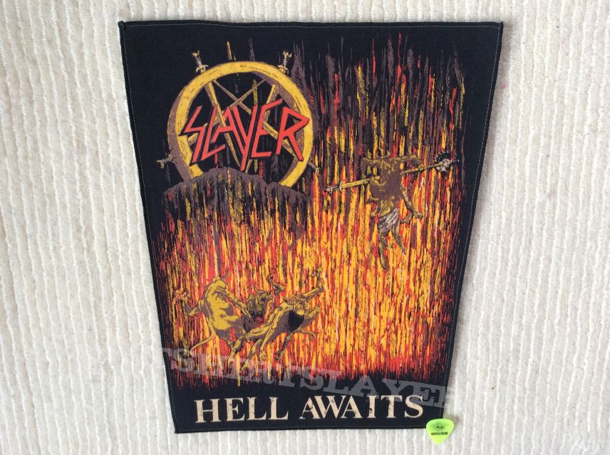 Slayer - Hell Awaits - White Thread - Vintage Back Patch