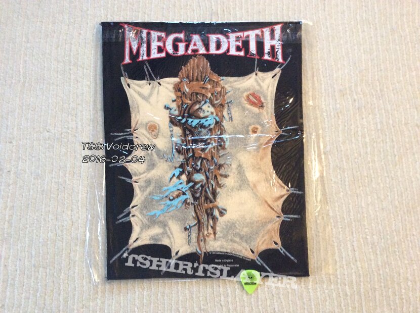 Megadeth - Youthanasia Tour - 1994 Megadeth - Giant Merchandise - Razamataz - Back Patch Megadeth - Youthanasia Tour - 1994 Megadeth - Giant Merchandise - Razamataz - Back Patch