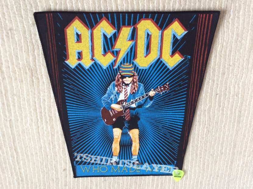 Cater Lake Taupo Vanærende AC/DC - Who Made Who - Vintage Back Patch | TShirtSlayer TShirt and  BattleJacket Gallery