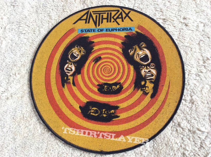 Anthrax - State of euphoria - Back Patch - round