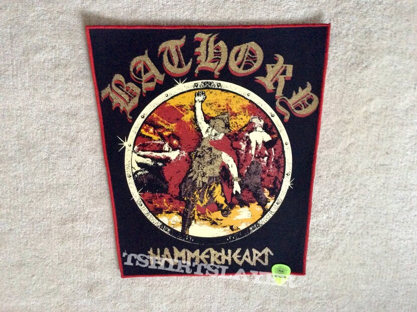 Bathory - Hammerheart - Backpatch Red Border