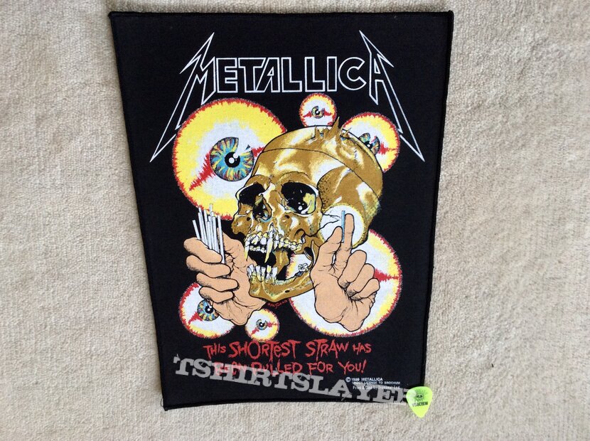 Metallica - Shortest Straw - 1989 Metallica - Brockum - Backpatch