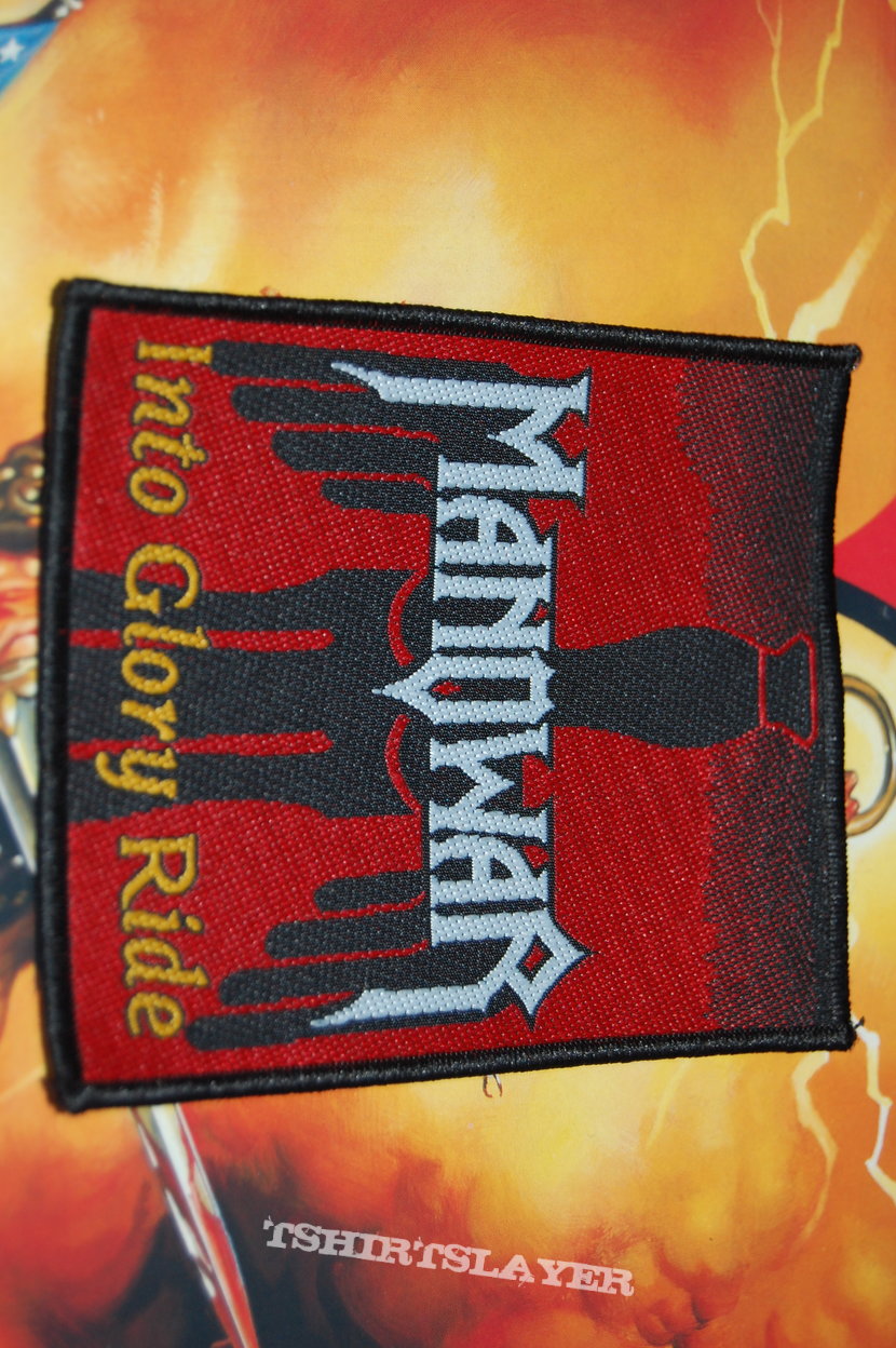 Manowar Into glory ride and fighting the world patch Manowar Into glory ride and fighting the world patch