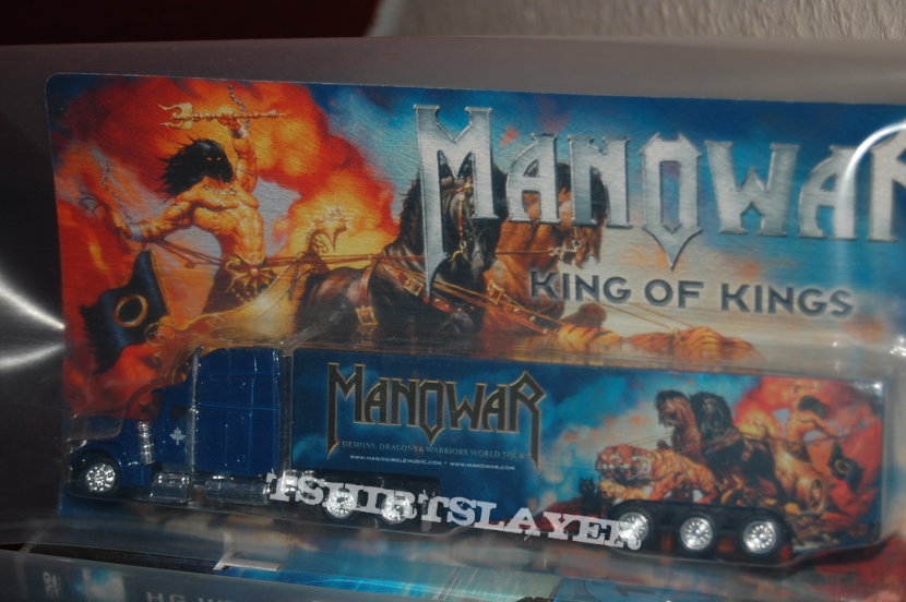 Manowar Truck, signed plegs and the Gods of War ltd CD pack in Steel case