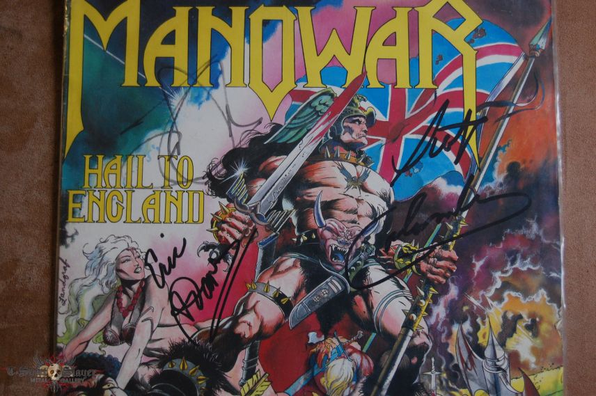 Manowar Hail to England signed