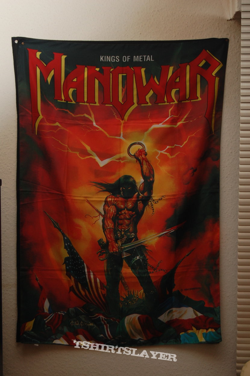 Manowar, Picture LP, Flag, Patch Band merch Collection