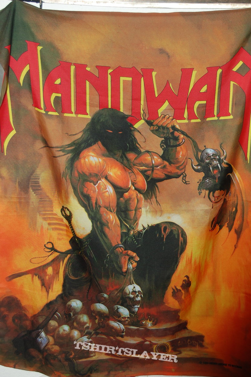 Manowar, Picture LP, Flag, Patch Band merch Collection