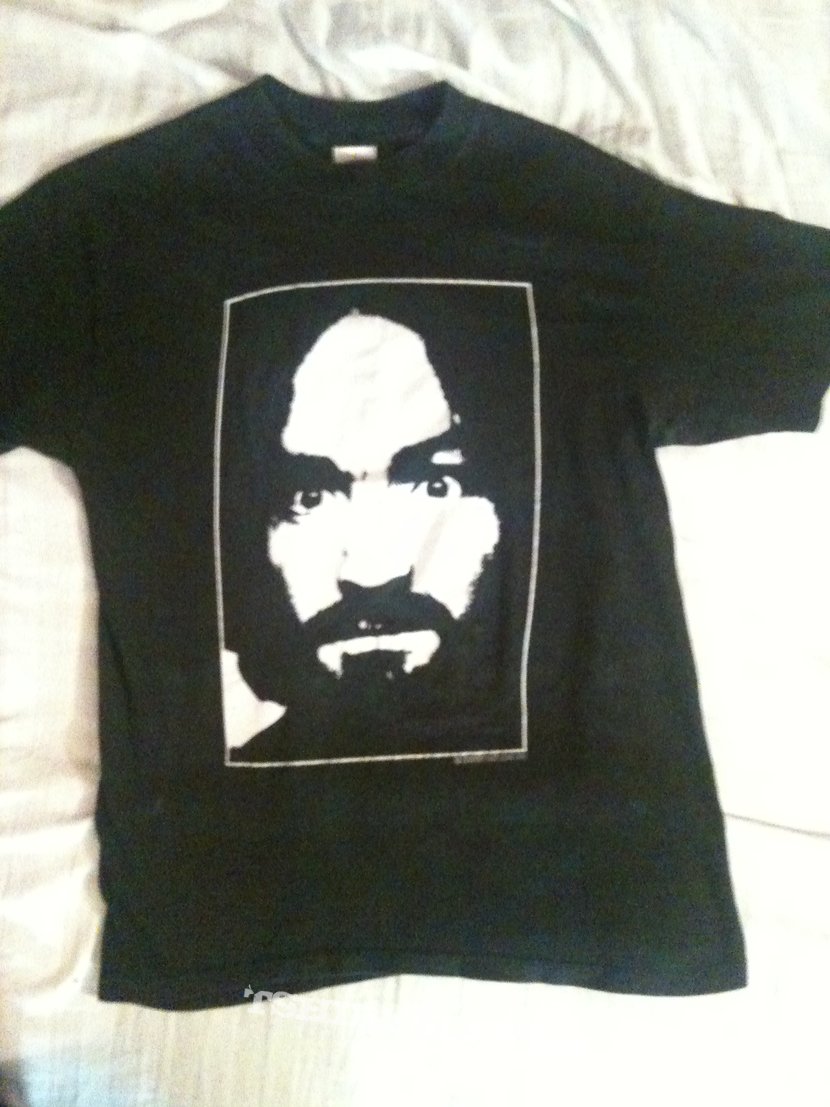 Charles Manson- charlie don't surf. 1991 | TShirtSlayer TShirt and  BattleJacket Gallery