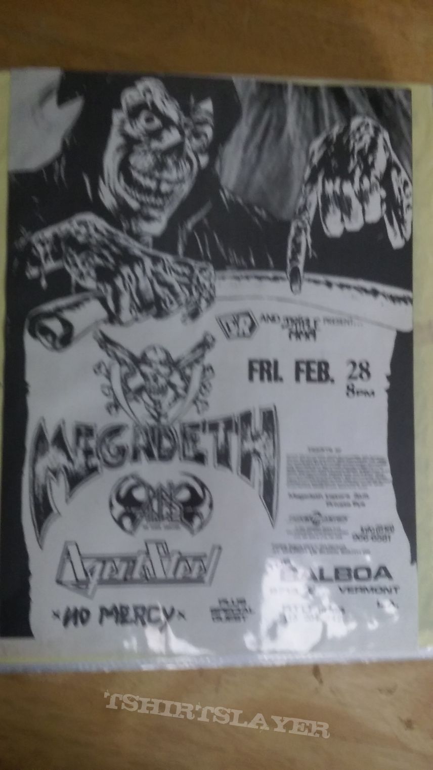Megadeth/Dark Angel Tour Flyer TShirtSlayer TShirt and BattleJacket