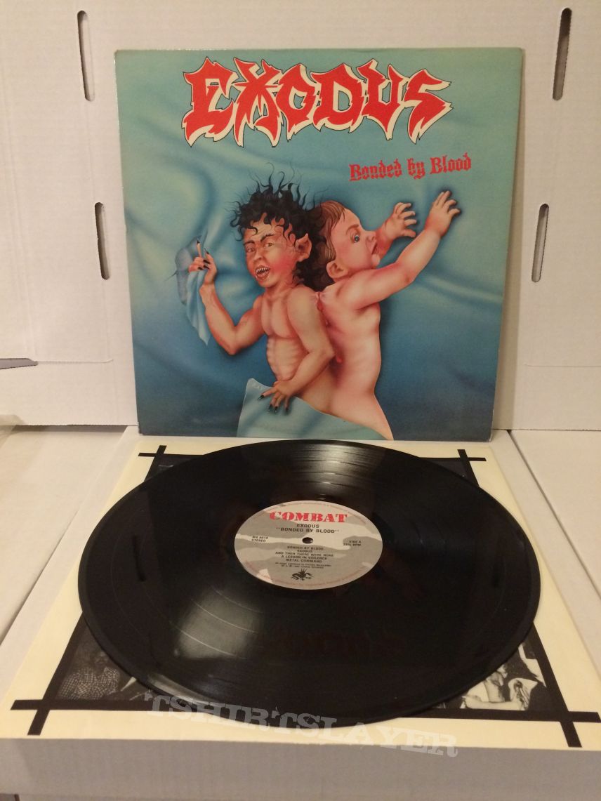 Exodus 1985 Combat Bonded By Blood LP