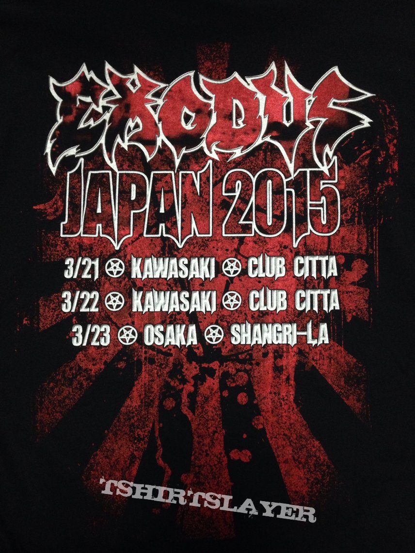 Exodus 2015 Japan Tour Shirt