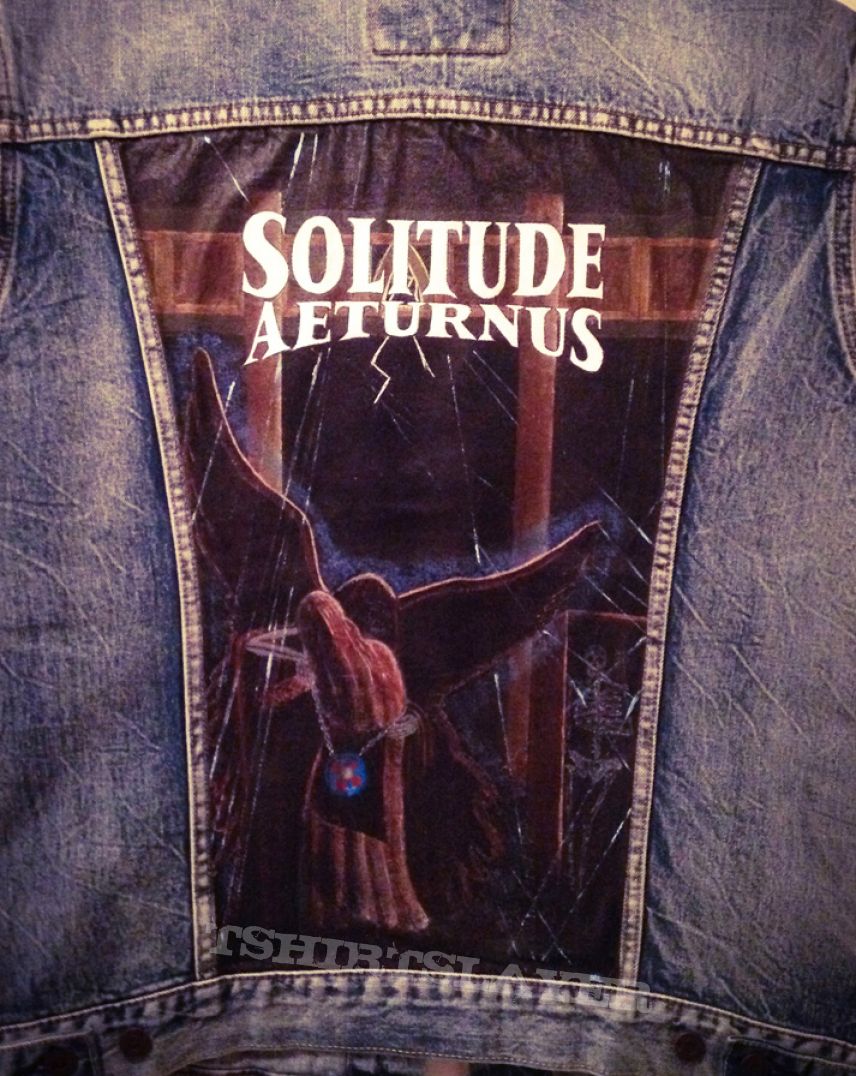 Solitude Aeturnus - Through the Darkest Hour - Painted Denim Jacket Solitude Aeturnus - Through the Darkest Hour - Painted Denim Jacket