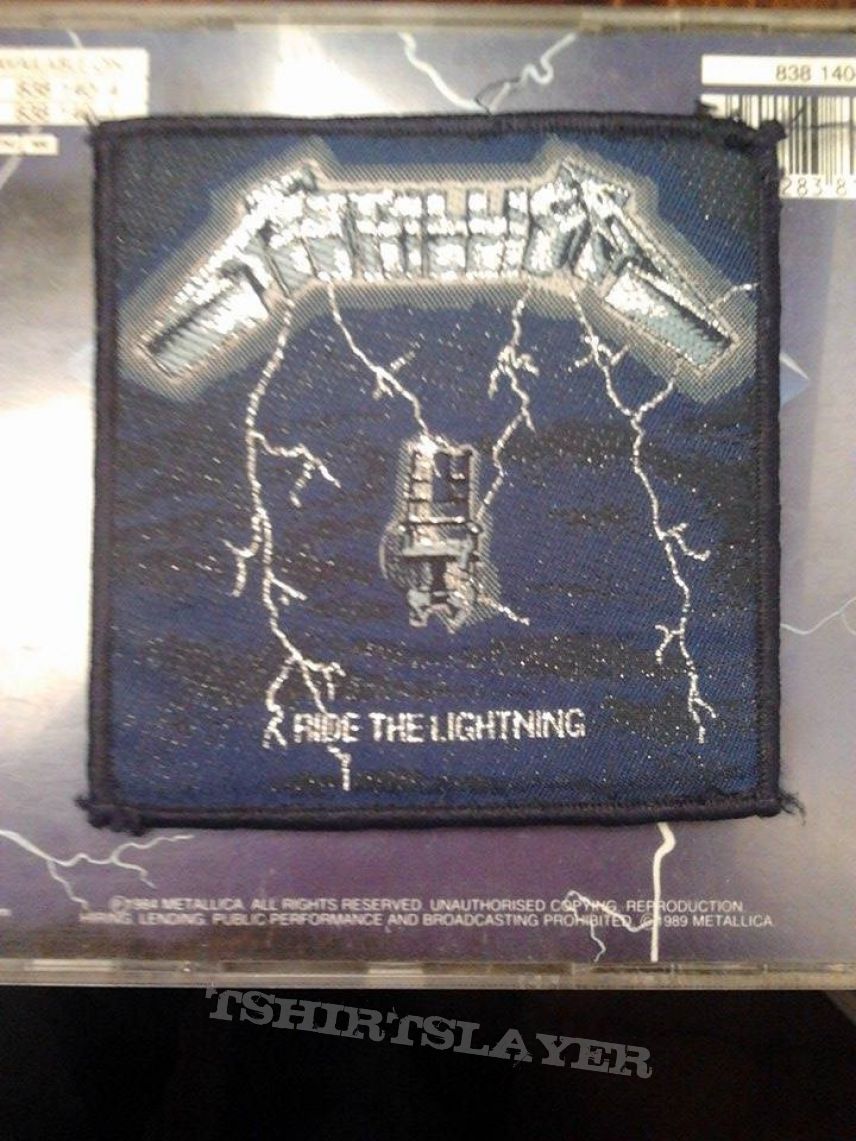 Metallica-  Ride the Lightning vintage patch 