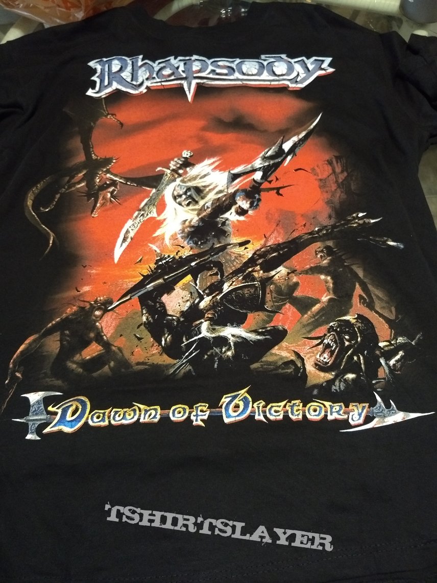 Rhapsody XL Dawn of Victory Shirt | TShirtSlayer TShirt and BattleJacket  Gallery