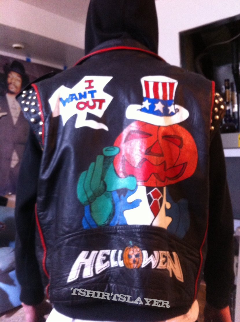 Helloween hand painted battle jacket 