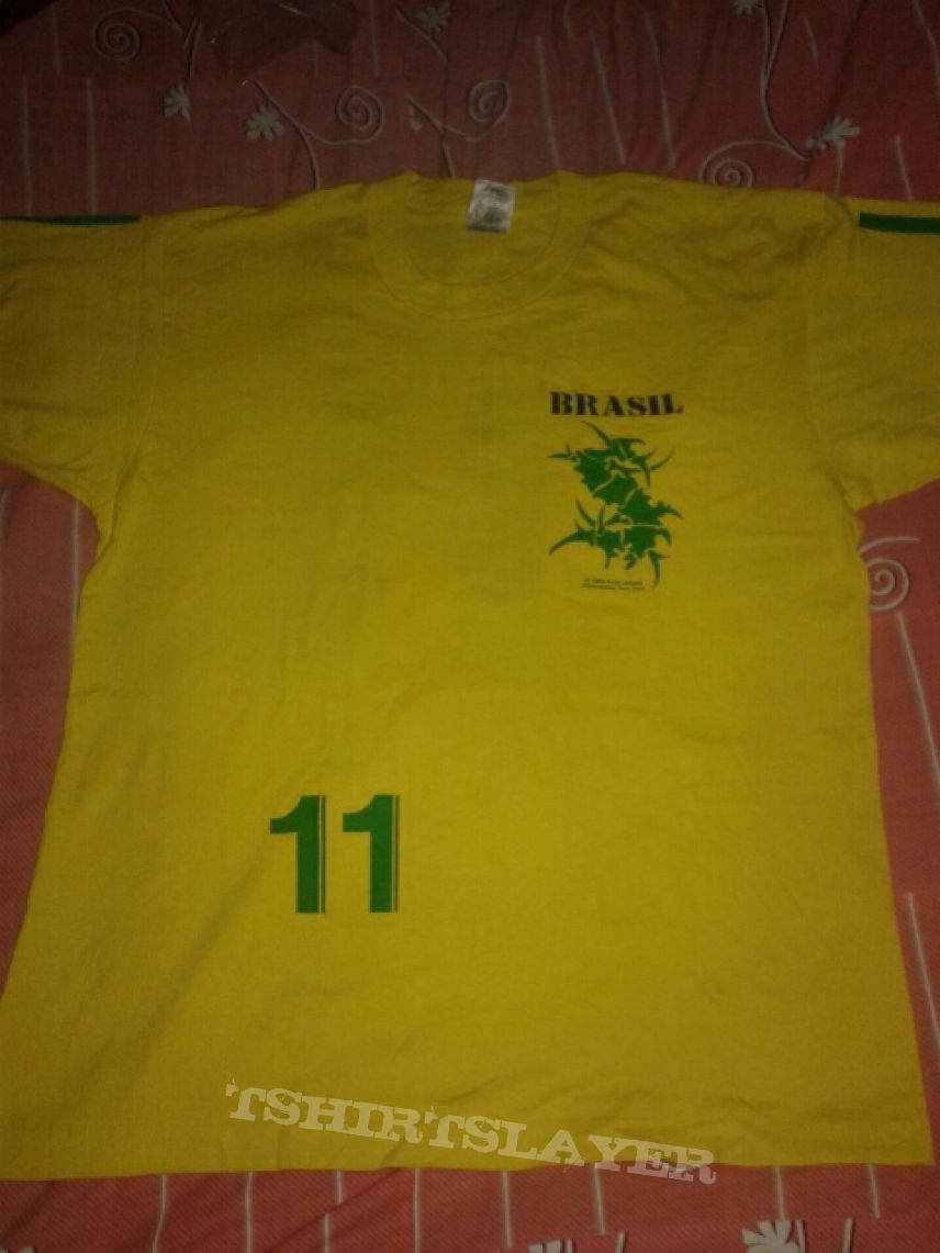 Sepultura - Brasil Soccer Yellow T-Shirt | TShirtSlayer TShirt and
