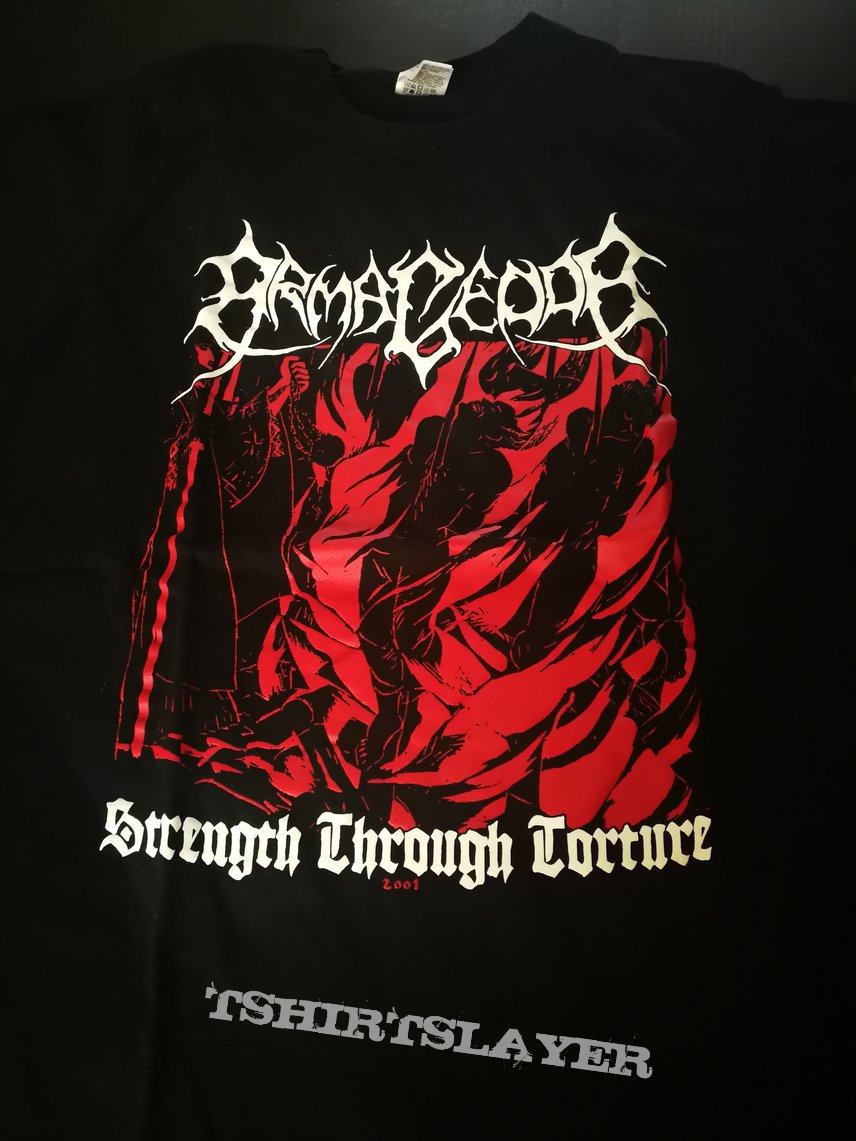 Armagedda - Strength Through Torture | TShirtSlayer TShirt and ...
