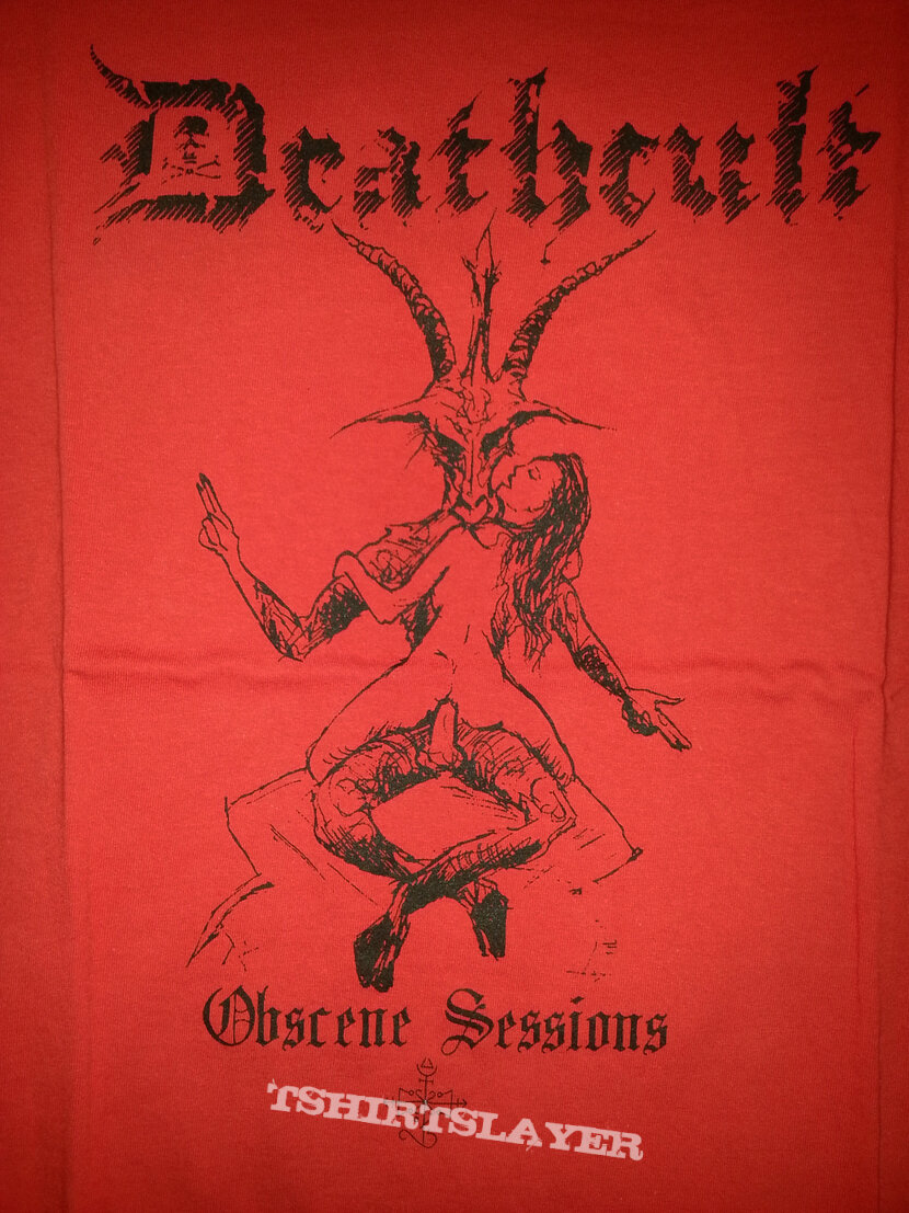 deathcult &quot;obscene sessions&quot; shirt