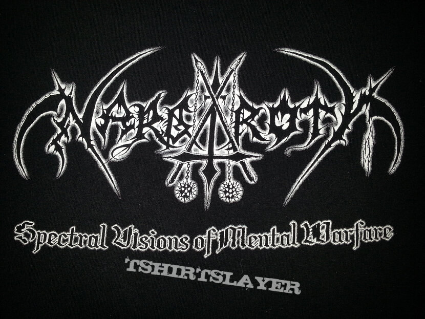 nargaroth &quot;spectral visions of mental warfare&quot; shirt