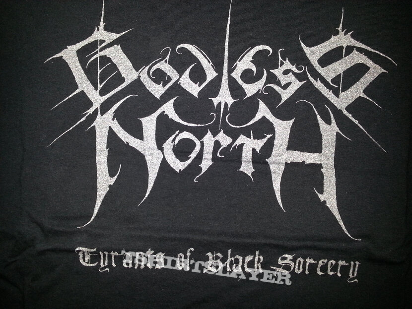 godless north &quot;tyrants of black sorcery&quot; shirt