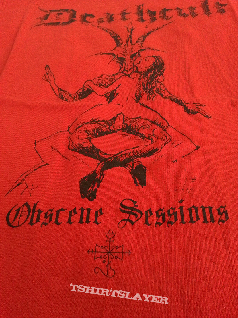 deathcult &quot;obscene sessions&quot; shirt