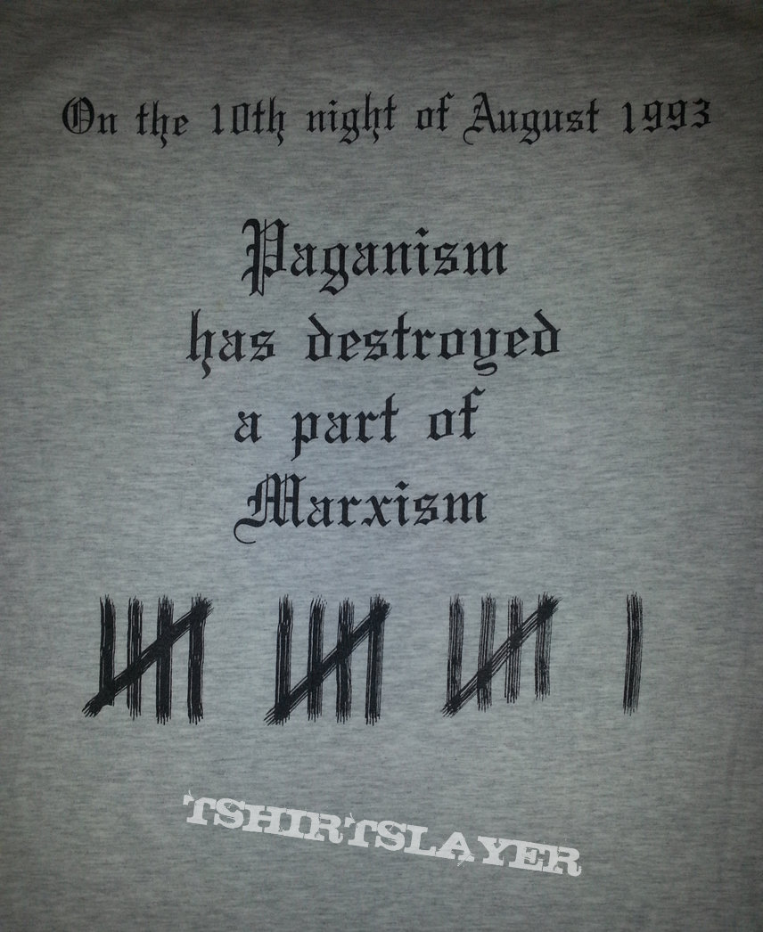 burzum &quot;ideology and philosophy&quot; shirt