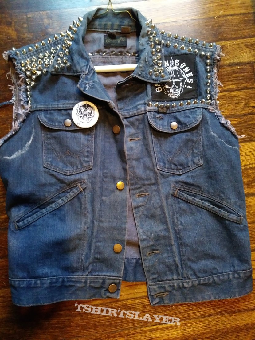 Motörhead blue studded vest