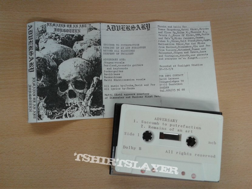 Adversary (Swe) &quot;Remains of an art forgotten&quot; demo &#039;91