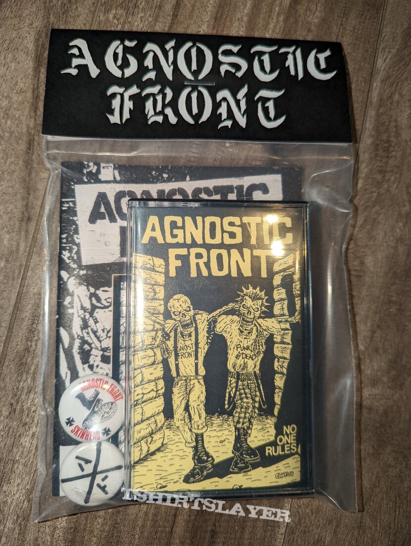 Agnostic Front - No One Rules Shirt &amp; Cassette Bundle