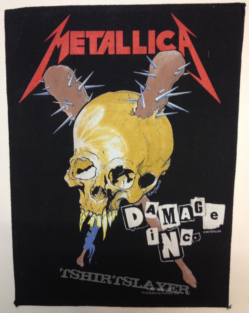 Patch - Metallica – Damage Inc. back patch; circa 1987