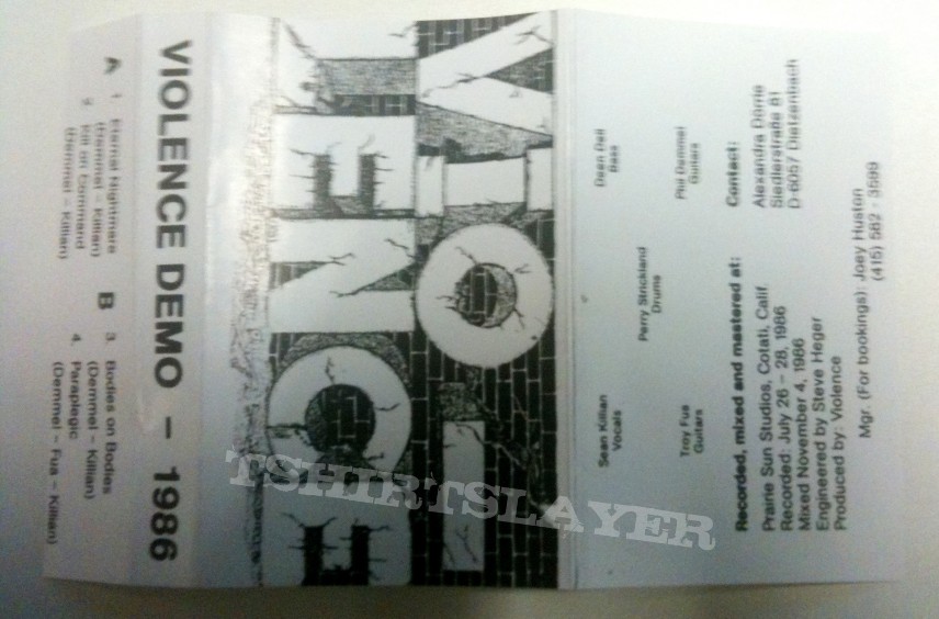 Vio-Lence: Second demo; circa 1986 (original)