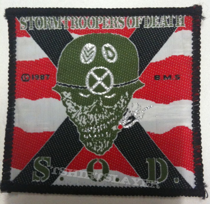 S.O.D. – Speak English or Die patch; circa 1987 – B.M.S.
