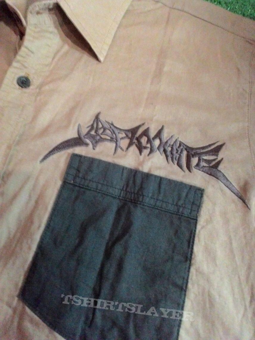 ASPHYXIATE Old Logo Shortsleeve Workshirt ( Kustom )