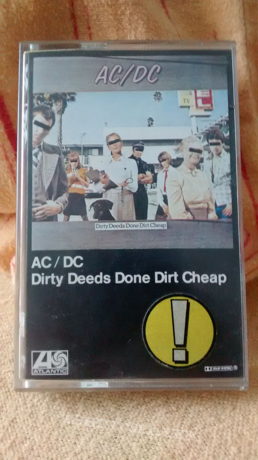 AC/DC Dirty Deeds Done Dirt Cheap Tape