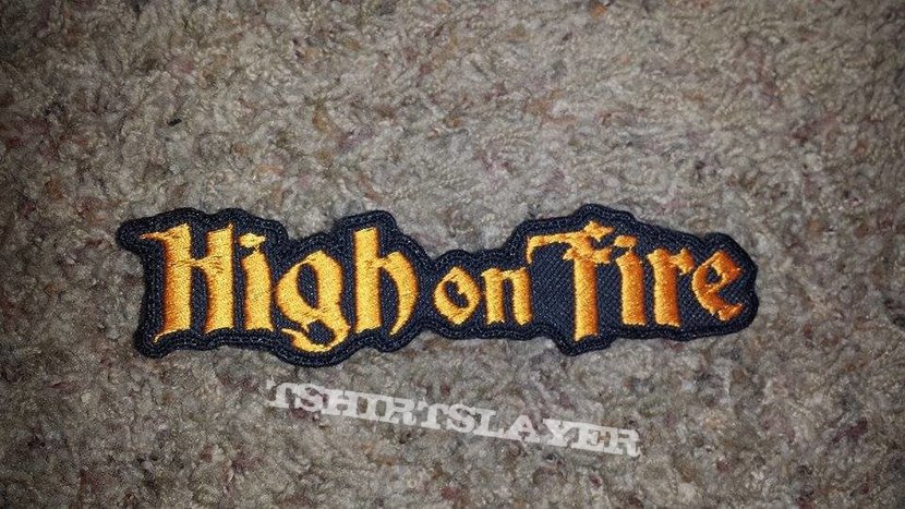 High On Fire Logo Patch